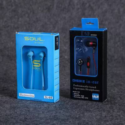 印刷彩色耳机外包装盒 可折叠设计赋能电子数码产品包装新趋势